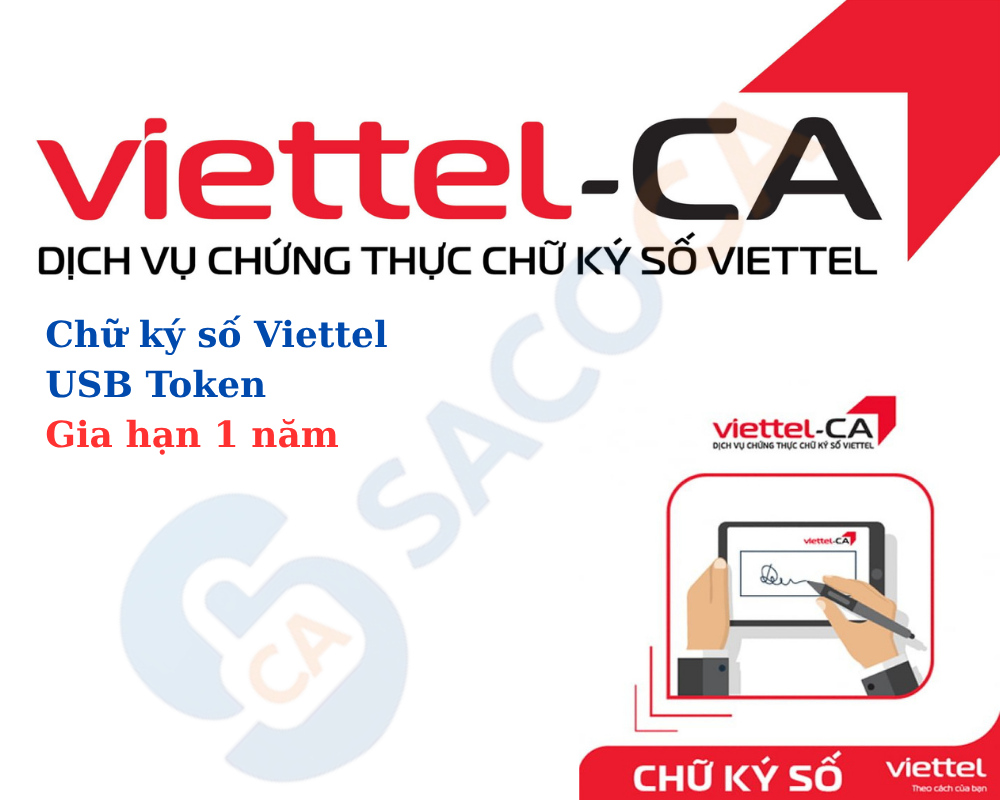 Chữ ký số Viettel ( USB Token ) - Gia hạn 1 năm