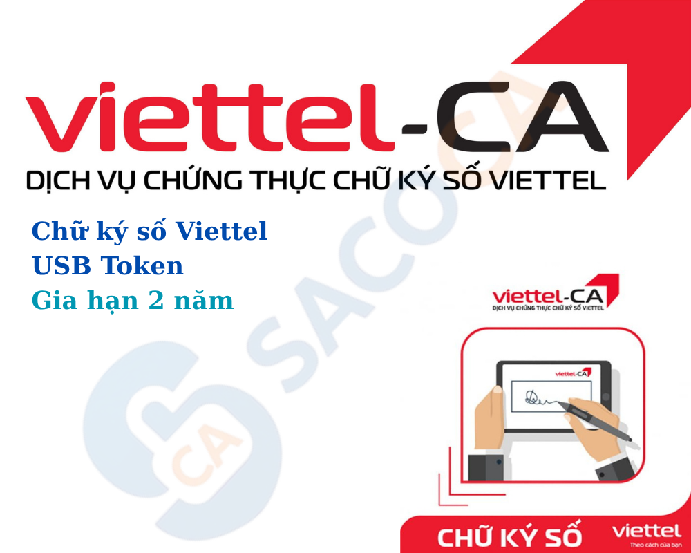 Chữ ký số Viettel ( USB Token ) - Gia hạn 2 năm