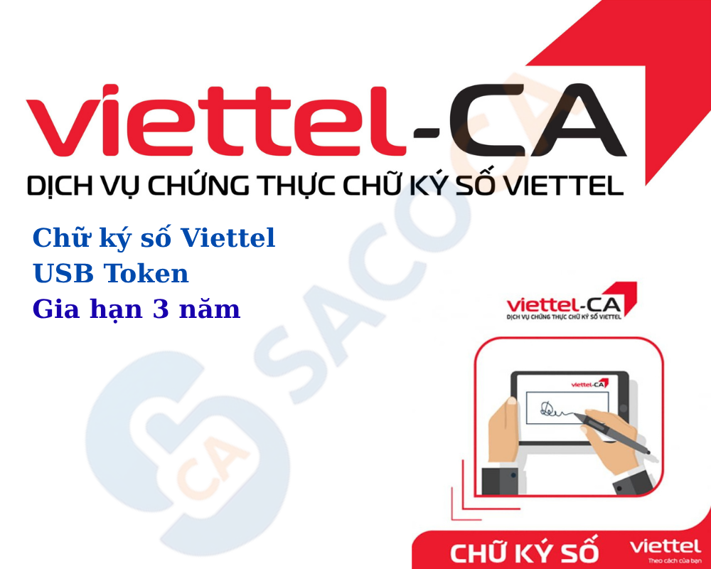 Chữ ký số Viettel ( USB Token ) - Gia hạn 3 năm