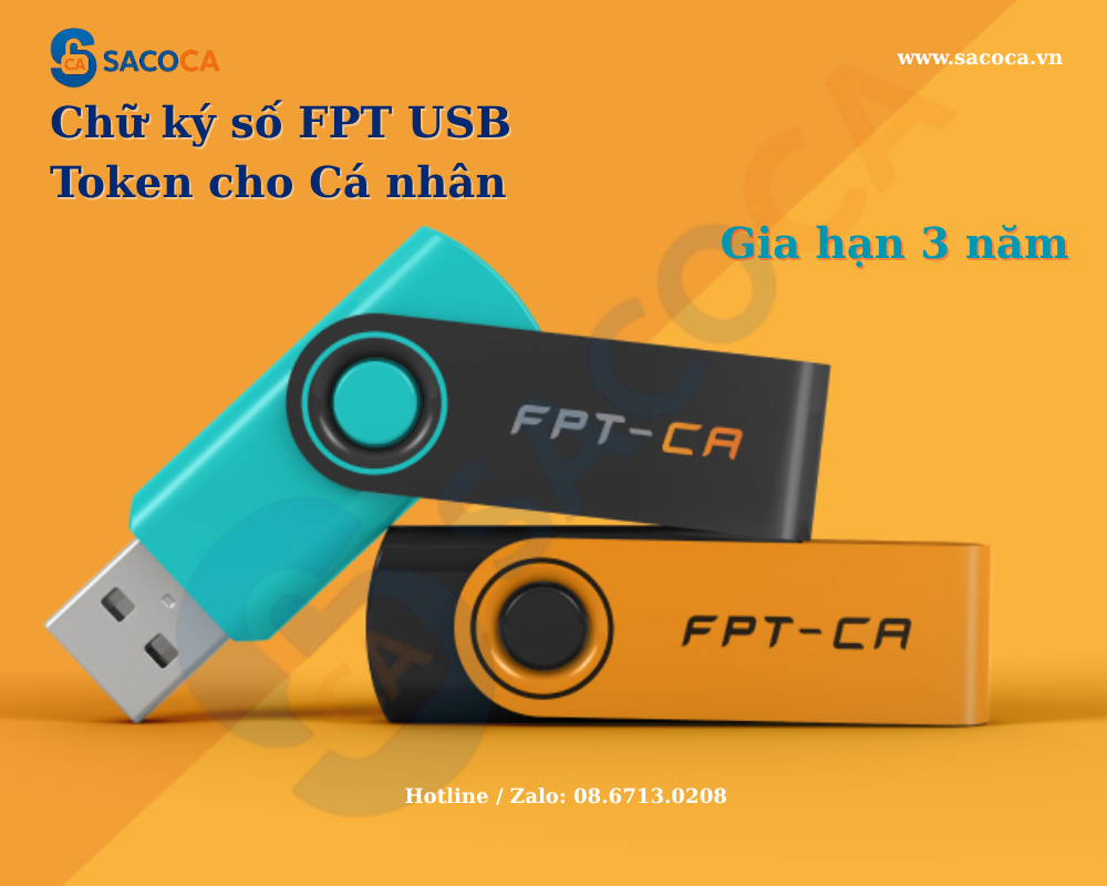 Chữ ký số FPT USB Token cho Cá nhân - Gia hạn 3 năm