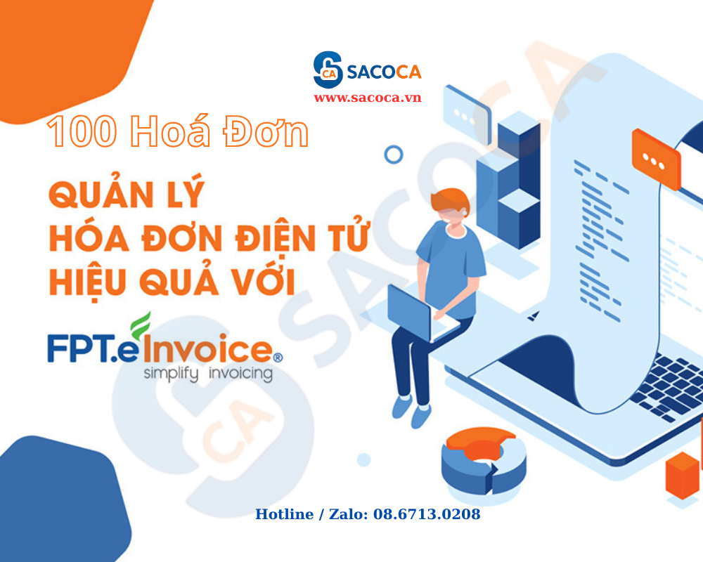 Hoá đơn điện tử FPT - FPT Invoice số lượng 100 hoá đơn